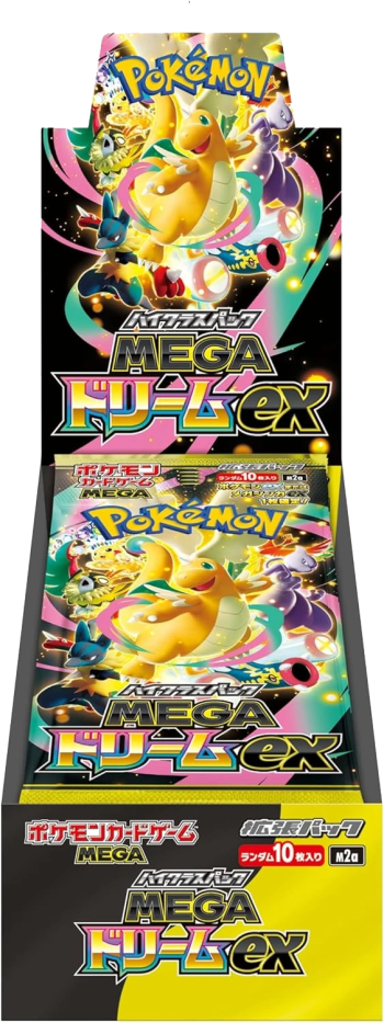 Mega Dream EX Booster Box. Caja de Pokémon TCG. 10 Sobres