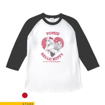 Camiseta Raglán Junji Ito × Sanrio Tomie × Hello Kitty Talle L