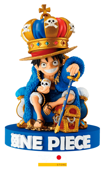 World Collectable Luffy Figure Base Shop Blue