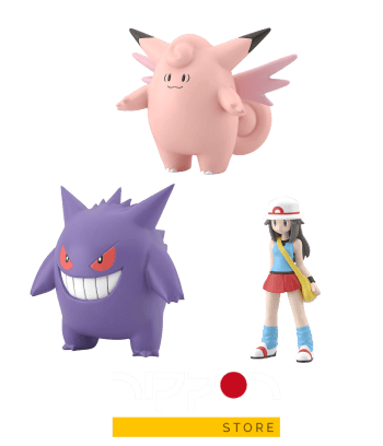 Pokémon World Scale Región Kanto: Hoja, Clefairy y Gengar