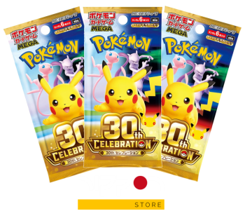 Pokémon TCG: Mega Expansion Pack 30th Celebration - Pack de 3 sobres (Edición Japonesa)