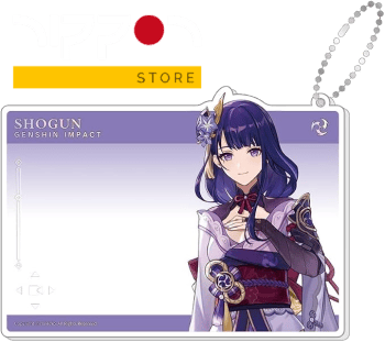 Genshin Impact: Tarjeta fotográfica acrílica conmemorativa Raiden Shogun (producto oficial del 3er aniversario)